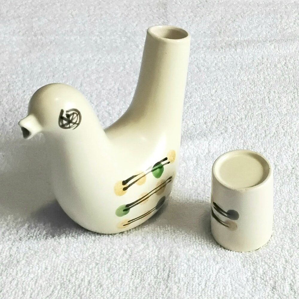Vintage & Rare 7" Tall Bird Saki for One Set in Exquisite Condition!!